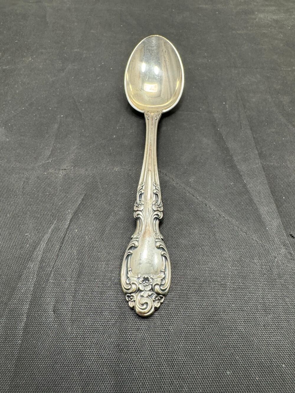 Vintage Gorham Melrose Sterling Silver Teaspoon 5.5" Floral Scroll No Monogram